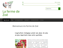 Tablet Screenshot of la-ferme-de-zoe.com